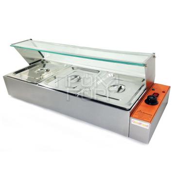 Аппарат для подогрева готовых блюд (мармит) электрический GoodFood BM3G с витриной