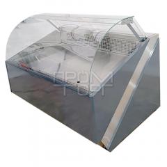 Витрина холодильная Элегия с гнутым стеклом среднетемпературная с динамическим охлаждением