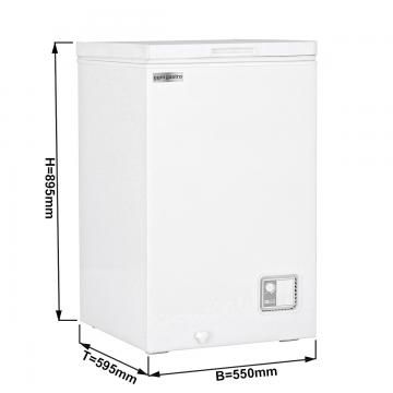 Морозильна скриня з глухою кришкою GGM Gastro (TTG120N) 120 л білий