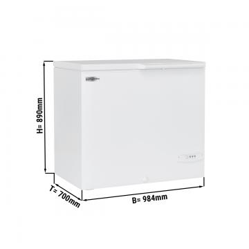 Морозильна скриня з глухою кришкою GGM Gastro (TTG227N) біла