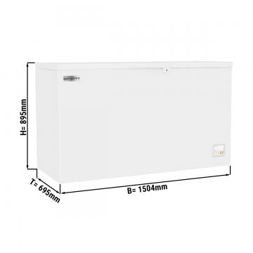 Морозильна скриня з глухою кришкою GGM Gastro (TTG449N) 433 л білий