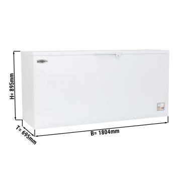 Морозильна скриня з глухою кришкою GGM Gastro (TTG553N) 534 л білий