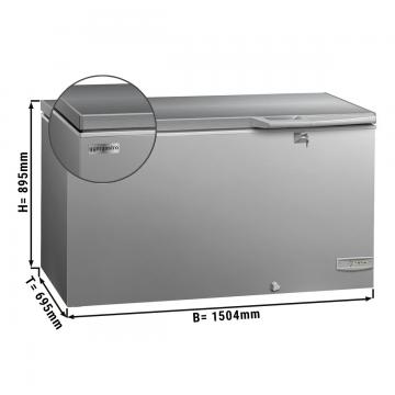 Морозильна скриня з глухою кришкою GM Gastro (TTG466EN) 433 л нерж.сталь