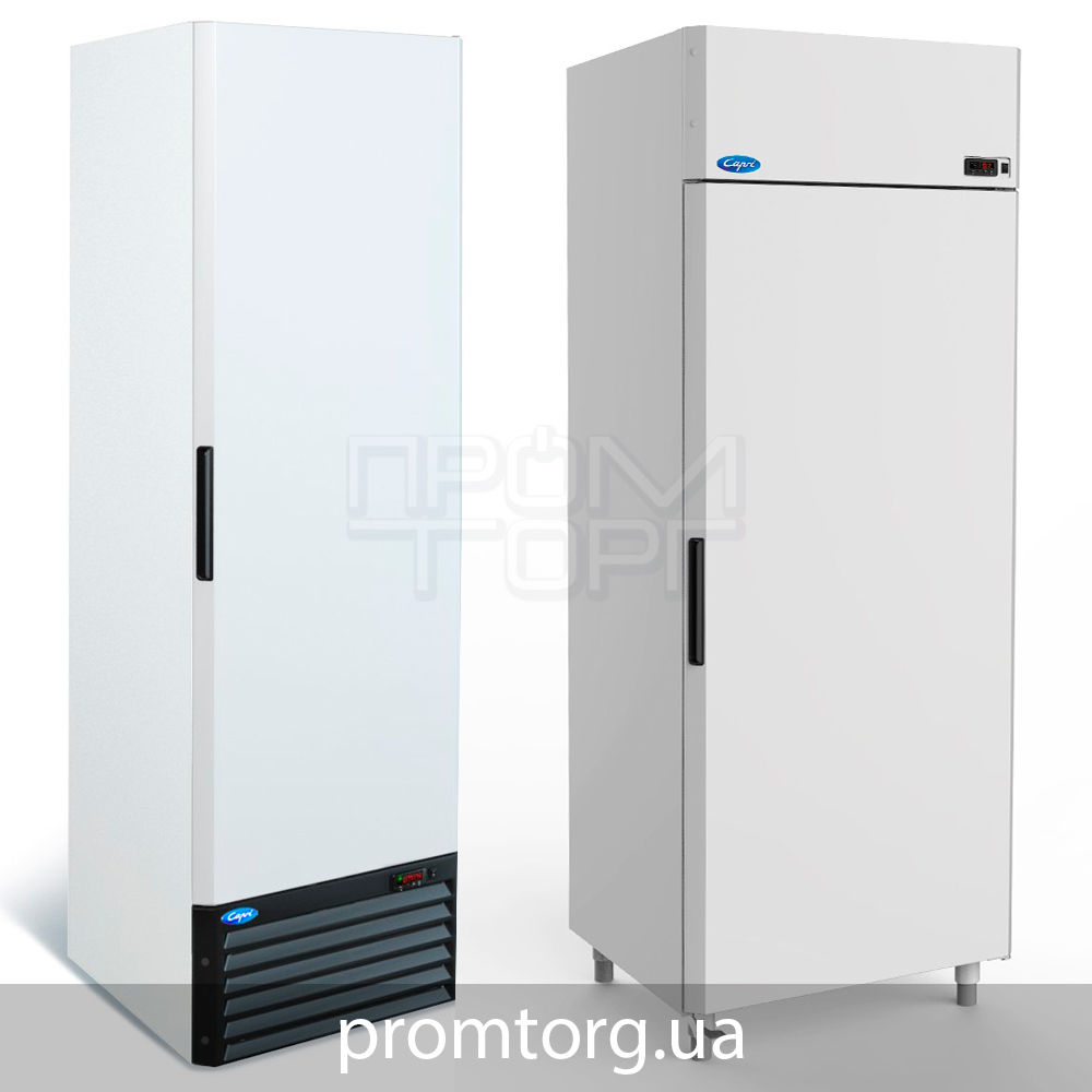 Шкаф холодильный с глухой дверью Капри на 500 и 700 л с нижним расположением компрессора