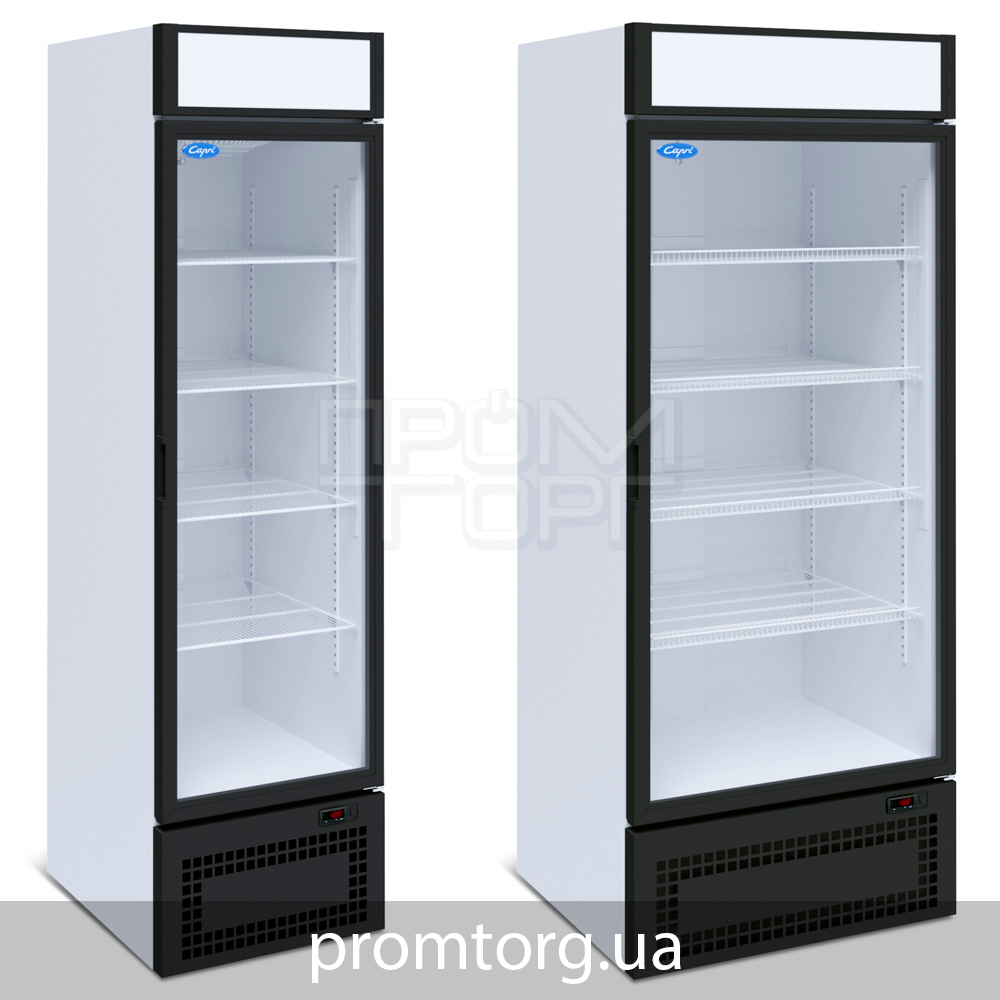 Среднетемпературный шкаф со стеклянной дверью МариХолодМаш Капри на 500 и 700 л