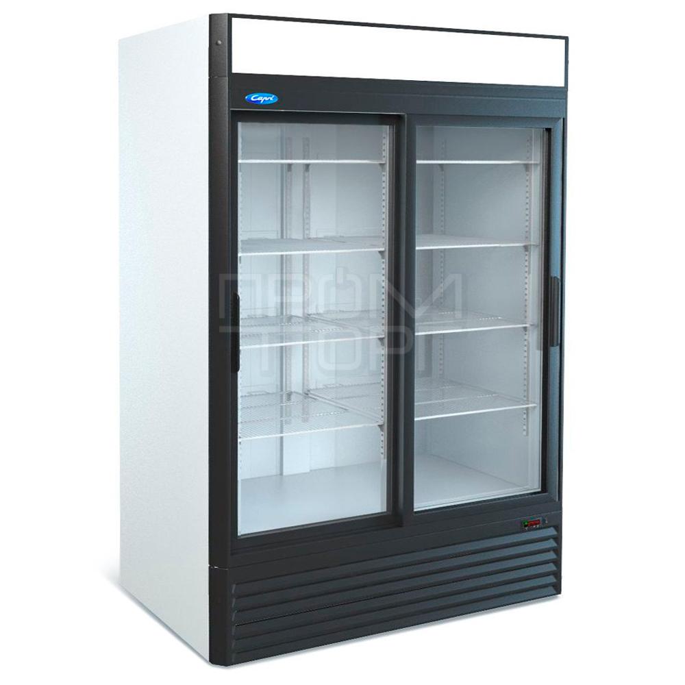 Шафа холодильна з 2-ма скляними дверима купе Капрі на 1100 і 1500 л зі статичним охолодженням