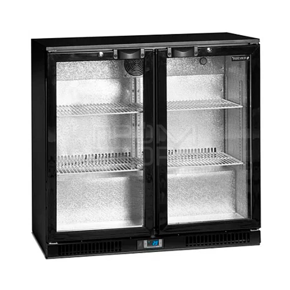 Міні-бар холодильник середньотемпературний зі скляними двостулковими дверима TEFCOLD DB200H