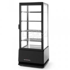 Шкаф холодильный настольный для кондитерских изделий Frosty FL-98 black, white (корпус черный, белый)