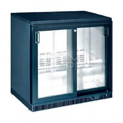 Мини-бар холодильник со стеклянными дверьми HURAKAN HKN-GXDB250-SL