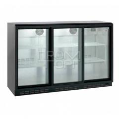 Мини-бар холодильник со стеклянными дверьми HURAKAN HKN-GXDB315-SL