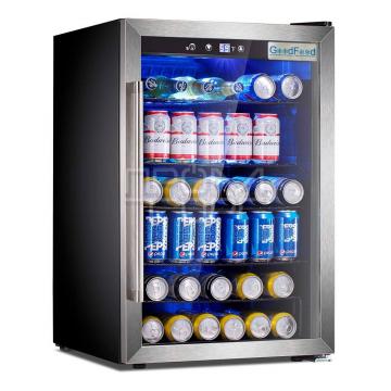 Мини-бар холодильник со стеклянной дверью GoodFood BC128