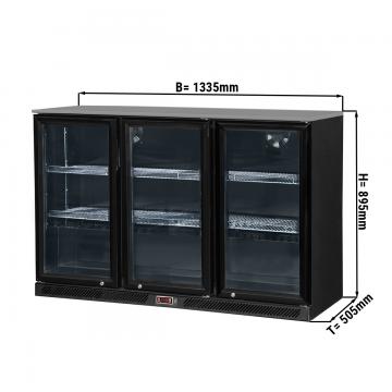 Холодильный шкаф барный GGM Gastro (BKTG320SN) 320 л со стеклянными дверьми
