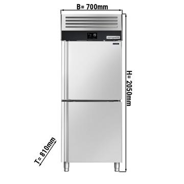 Морозильный шкаф GGM Gastro TKSF782#EHTF 700 л металлические двери