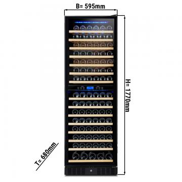 Холодильный шкаф винный GGM Gastro WKM450S-2N 421 л 2 зоны