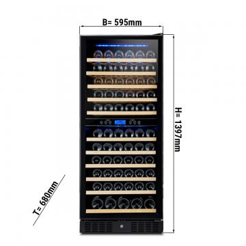 Холодильный шкаф винный GGM Gastro WKM350-2N 350 л 2 зоны