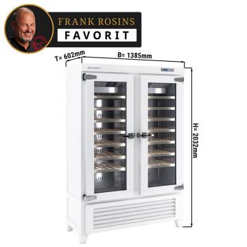 Холодильный шкаф винный GGM Gastro WKI640W 640 л 2 двери