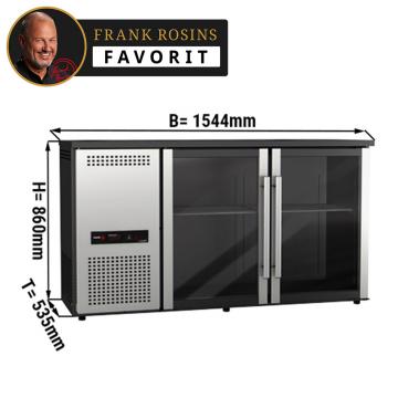 Холодильник барный для напитков GGM Gastro BGKGFA2 300 л 2 стеклянные двери