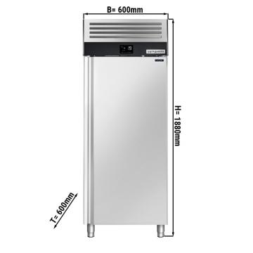 Морозильный шкаф GGM Gastro TKSF664 400 л с глухой дверью