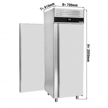 Морозильный шкаф GGM Gastro TKSF700T2 700 л с проходными дверями