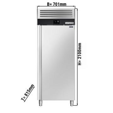 Морозильный шкаф GGM Gastro TKSF700T1-EF 650 л с глухой дверью