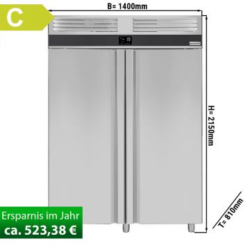 Морозильный шкаф GGM Gastro TKSF1400ET2 1400 л с глухими дверьми