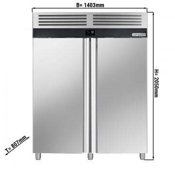 Морозильный шкаф GGM Gastro TF1400ND-EF 1400 л с глухими дверьми