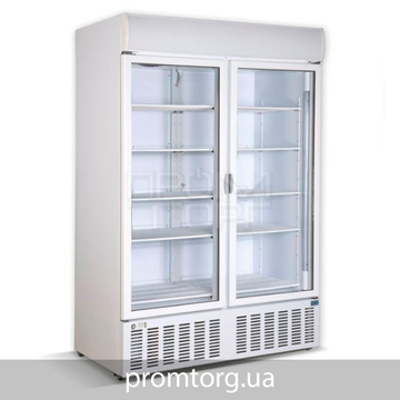 Шафа холодильна скляна дводверна Crystal CR, CRS