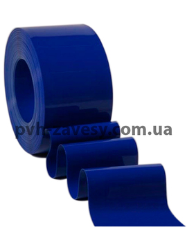Гладкая ПВХ Лента синего цвета матовая 200*2 мм