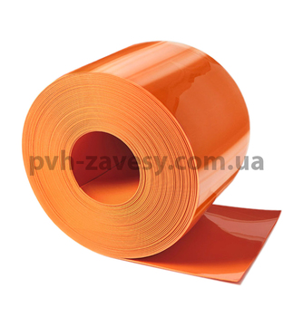 Оранжевая матовая ПВХ лента силиконовая 200*2 мм