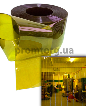Желтая ПВХ лента гладкая силиконовая 200*2 мм